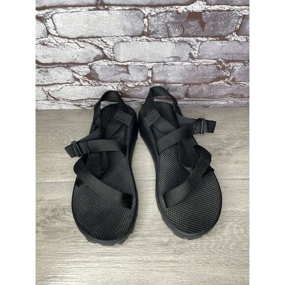 Chaco Z/Cloud Vibram Black Nylon Hiking Trail AnkleStrap Sandals Men 13M US/46EU - Picture 13 of 16